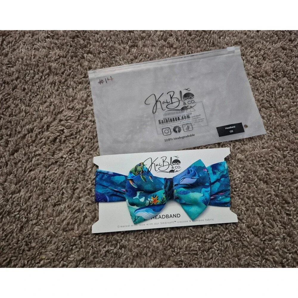 Kai blue baby bamboo headband nib